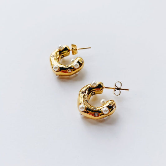 Aria Gold Hoops
