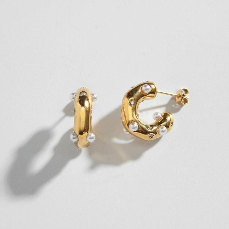 Aria Gold Hoops