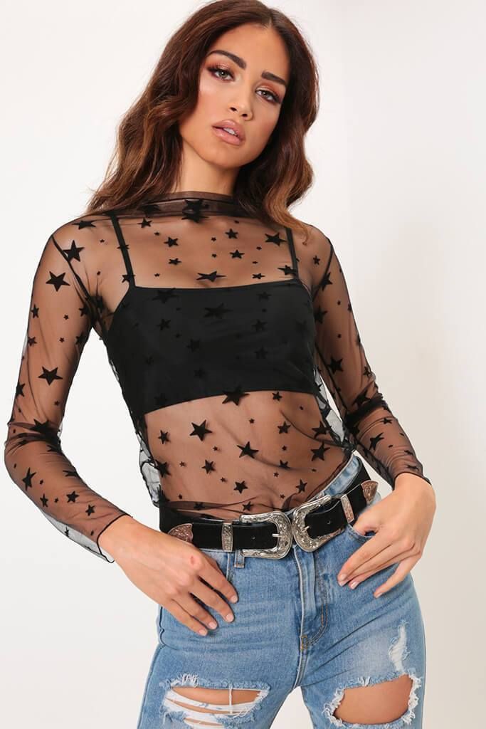 Sheer Mesh Top