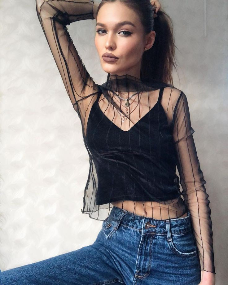 Sheer Mesh Top