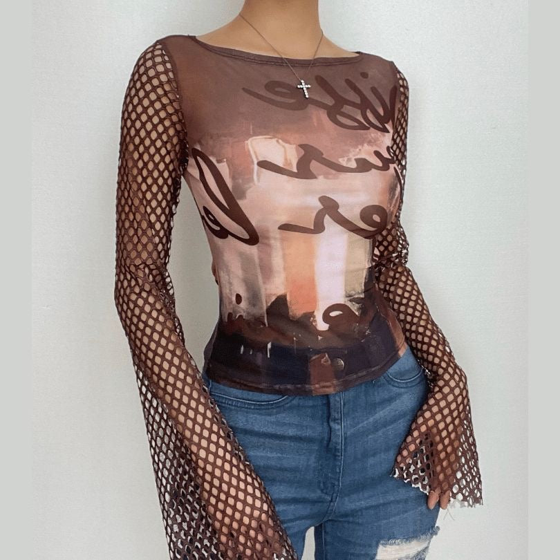 Lizzie Mesh Top