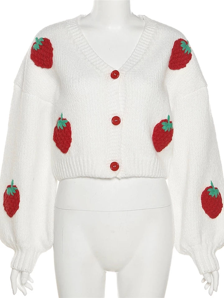 Strawberry Shortcake Cardigan Sweater