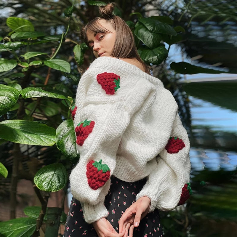 Strawberry Shortcake Cardigan Sweater